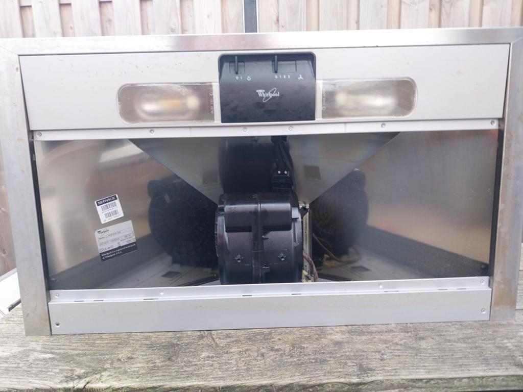 Whirlpool AKR 976 IX/2 Afzuigkap - Gebruikt, Ophalen, Gebruikt, Vrijstaand, Motor
