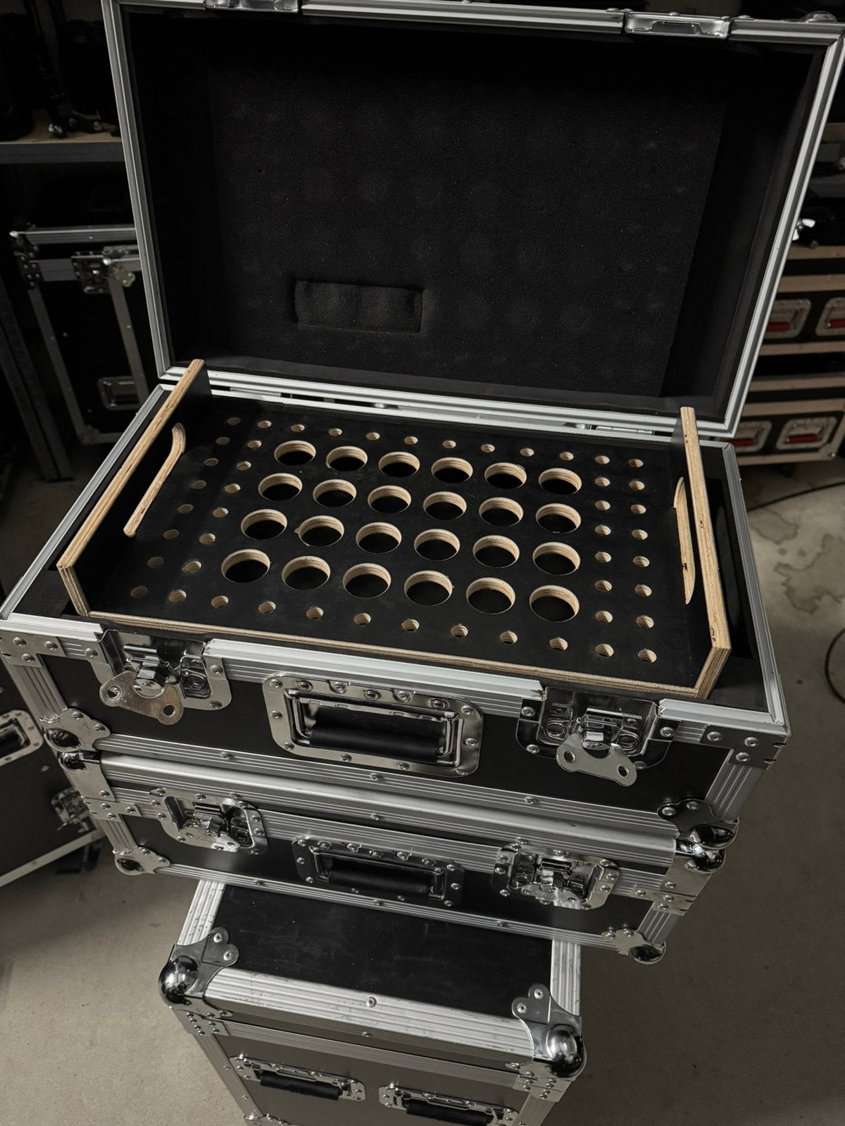 2x flightcase voor 48 conische koppelingen, Flightpro, Zo goed als nieuw, Fligtpro, Flightcase