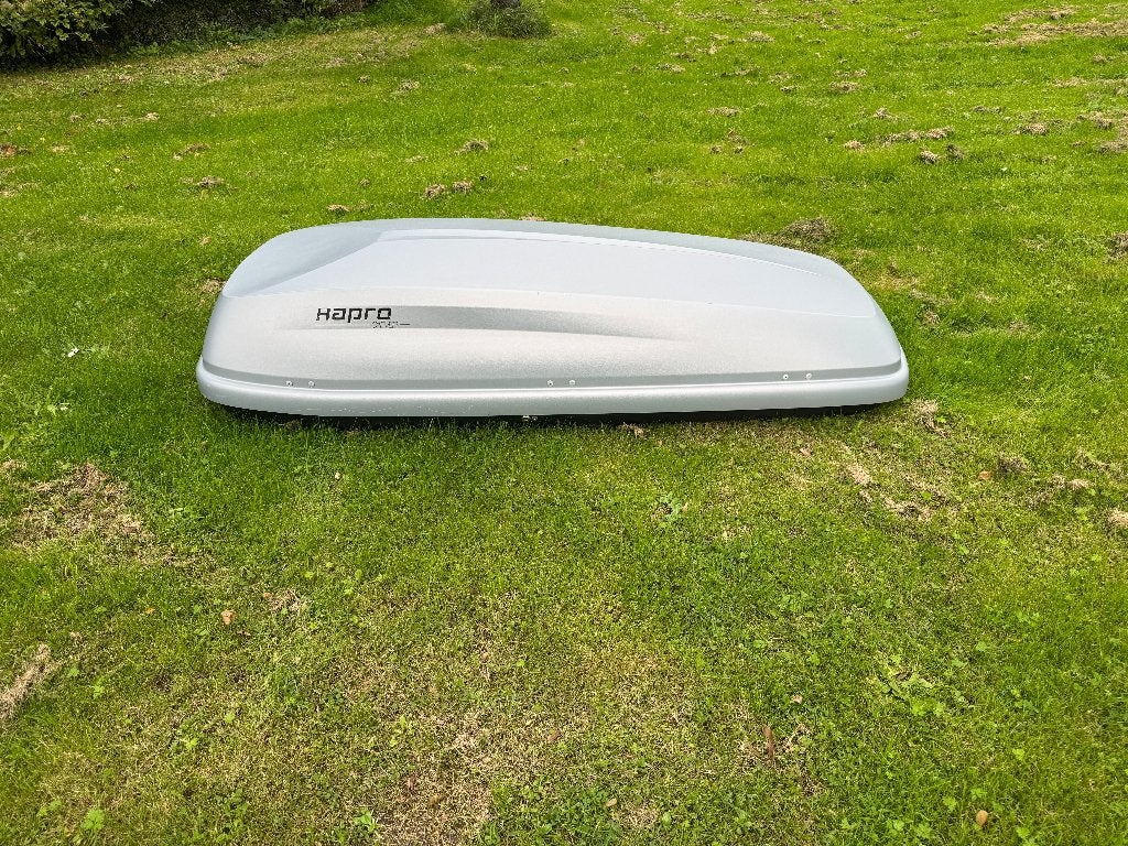 HAPRO Carver 6.5 dakkoffer/skibox DUAL SIDE SYSTEM en 75 KG, Auto diversen, Ophalen, Zo goed als nieuw
