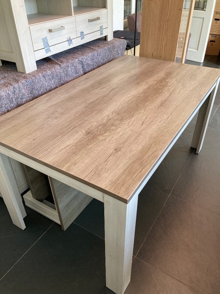 Eettafel - white wash, Ophalen, Overige materialen, 50 tot 100 cm, Zo goed als nieuw