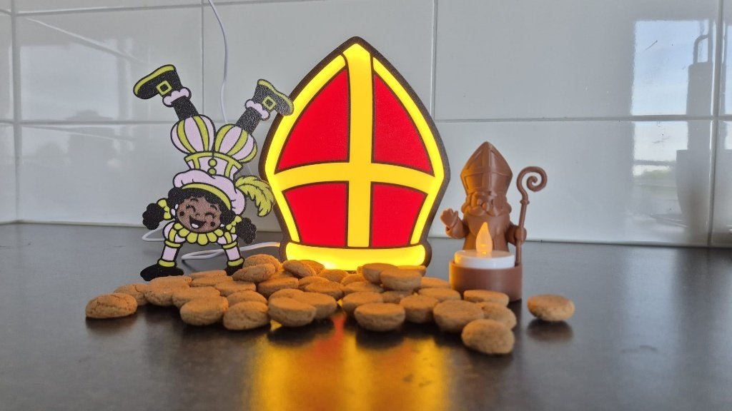 Foto 5 van Sinterklaas en Piet led lampen