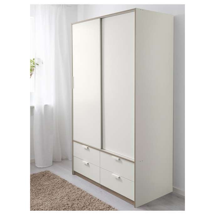 Ikea Trysil kledingkast met lades, Gebruikt, 100 tot 150 cm, 200 cm of meer, Overige houtsoorten
