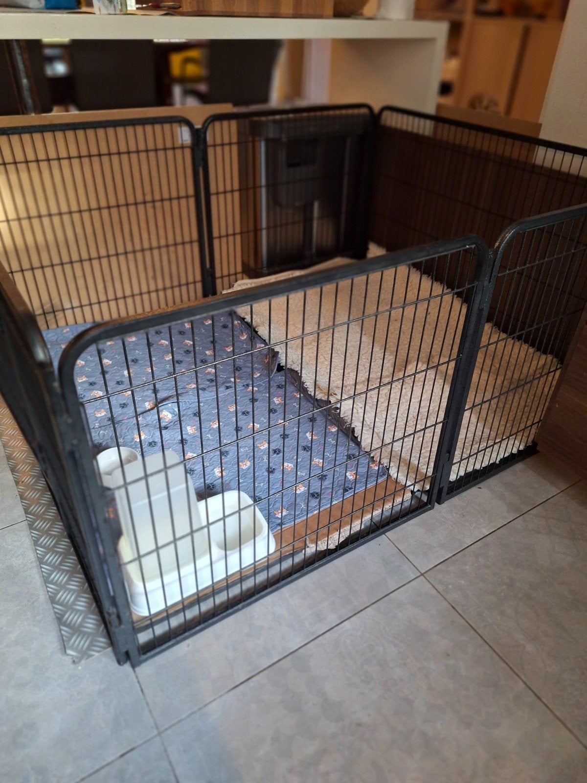 Stevige puppyren met 2 bodemplaten  merk Croftt, Dieren en Toebehoren, Ophalen, 110 cm of meer, 65 tot 100 cm