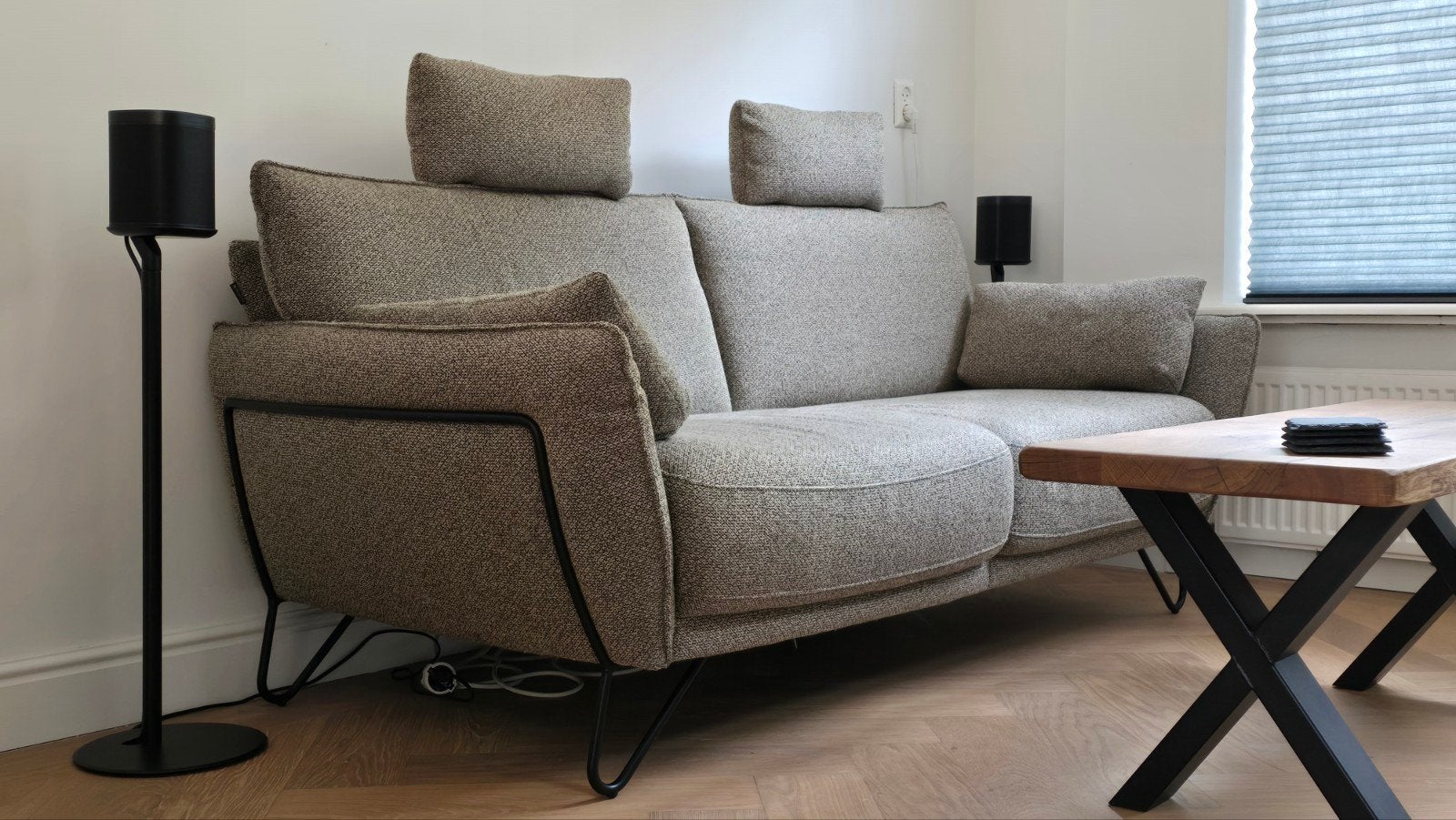 Musterring Montego Design Bank (van Til Alkmaar), Huis en Inrichting, Banken | Bankstellen, 75 tot 100 cm, Ophalen of Verzenden