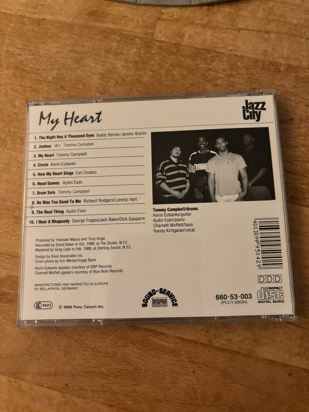 Tommy Campbell ( drums ) - My Heart, Cd's en Dvd's, Ophalen of Verzenden, Zo goed als nieuw, Jazz
