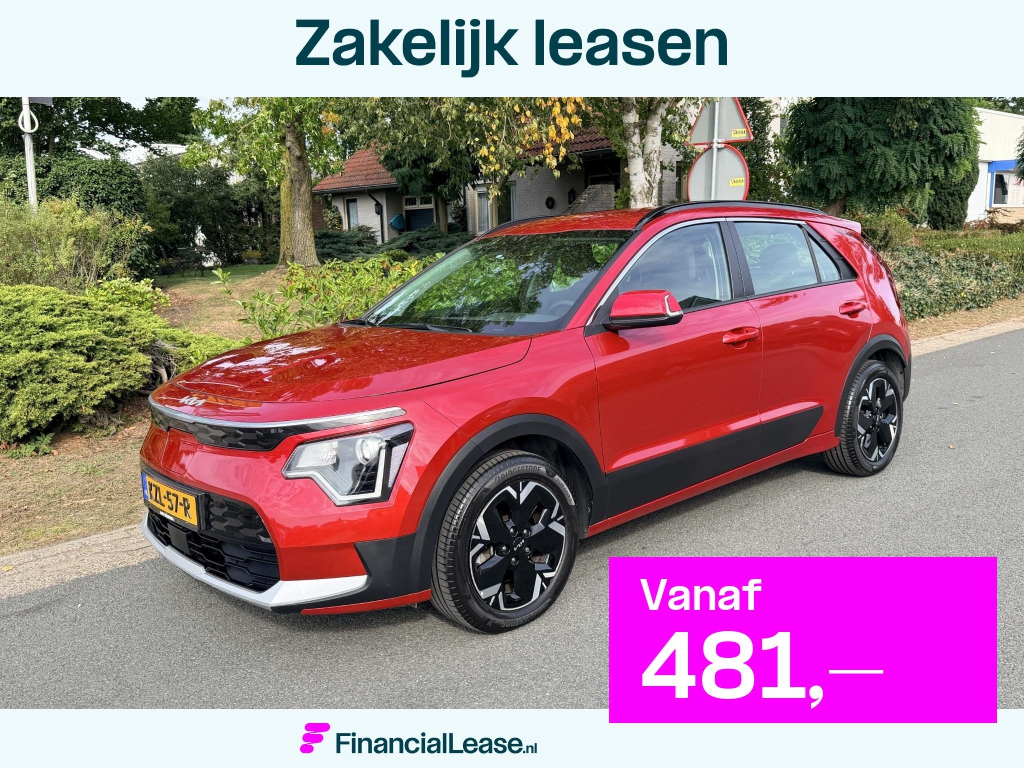Kia Niro EV ComfortLine 64.8 kWh 204PK Camera•ACC•Carpla, Stof, Gebruikt, 750 kg, Automatische klimaatregeling