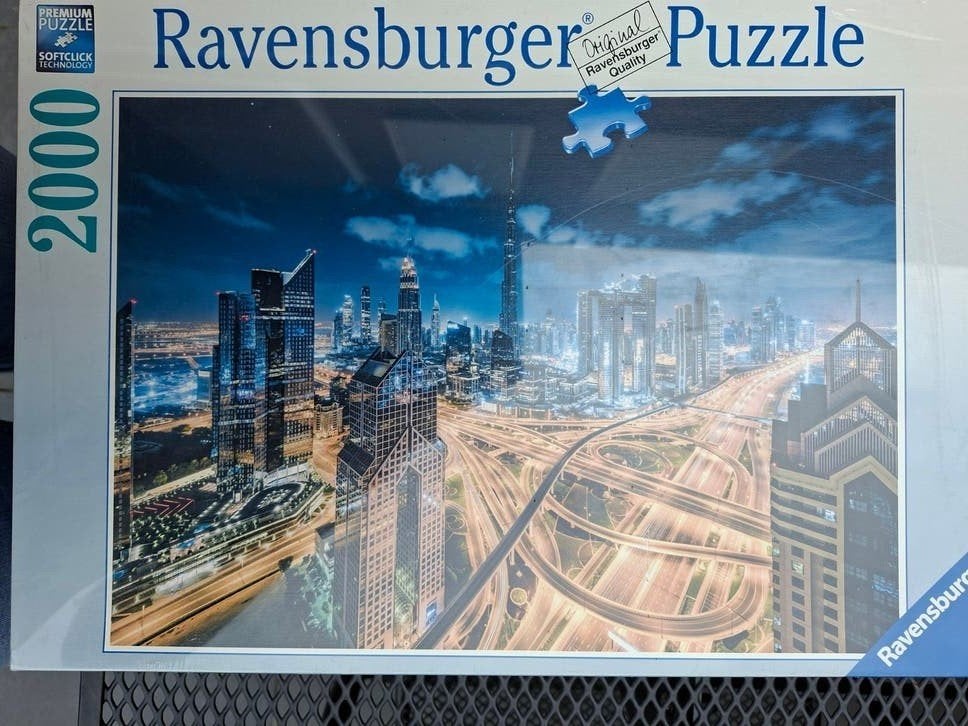 ravensburger puzzel 2000 stukjes Dubai, Hobby en Vrije tijd, Denksport en Puzzels, Ophalen of Verzenden, Meer dan 1500 stukjes