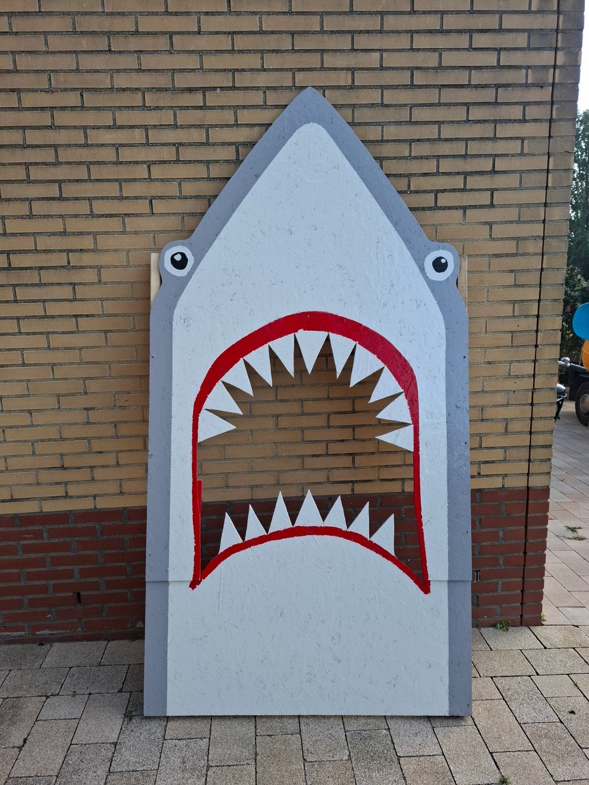 Haai fotobooth paneel - Leuk voor feestjes!, Ophalen, Gebruikt, Handgemaakt, Dieren