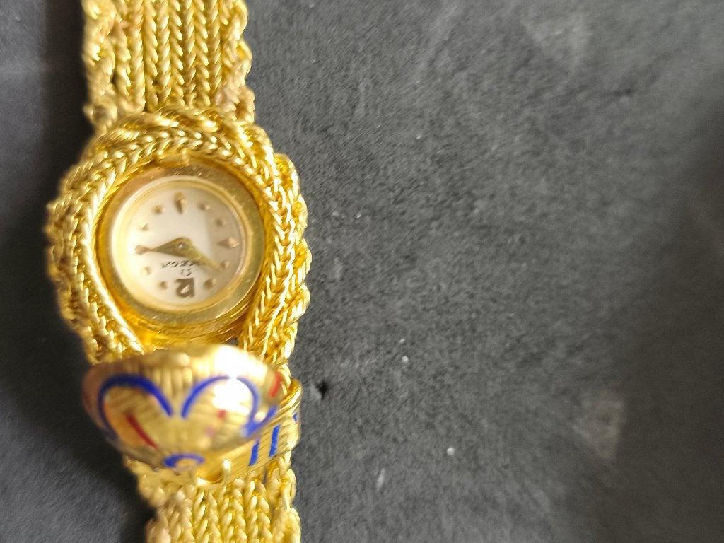 elegant gouden Omega dameshorloge, Gebruikt, Goud, Goud, Ophalen
