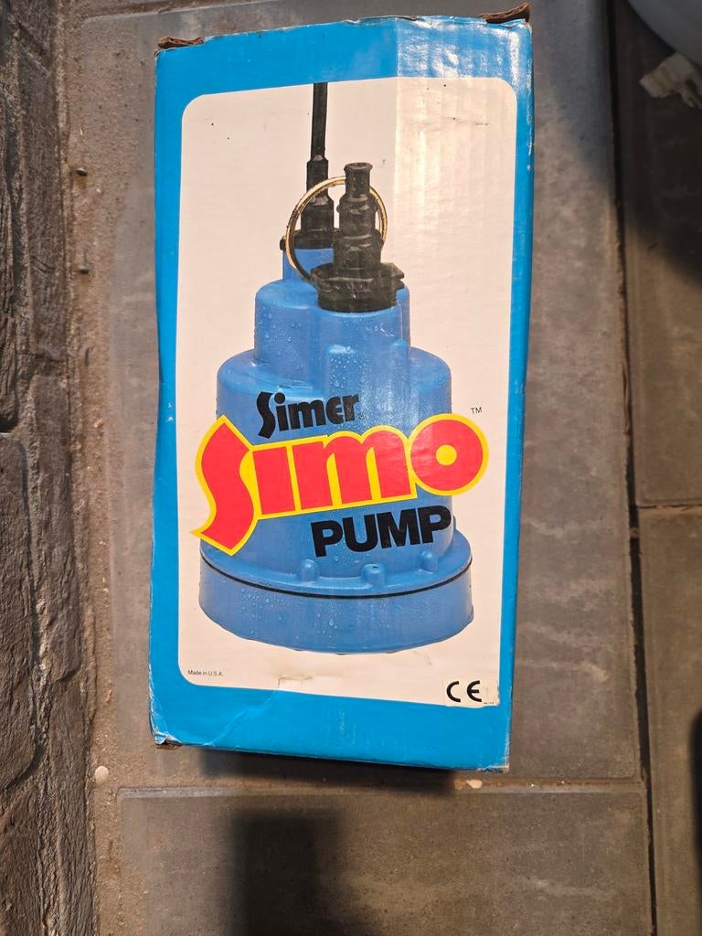 Simer Vlakzuiger Dompelpomp OD6601G-02, Ophalen, Nieuw, Elektrisch, Dompelpomp