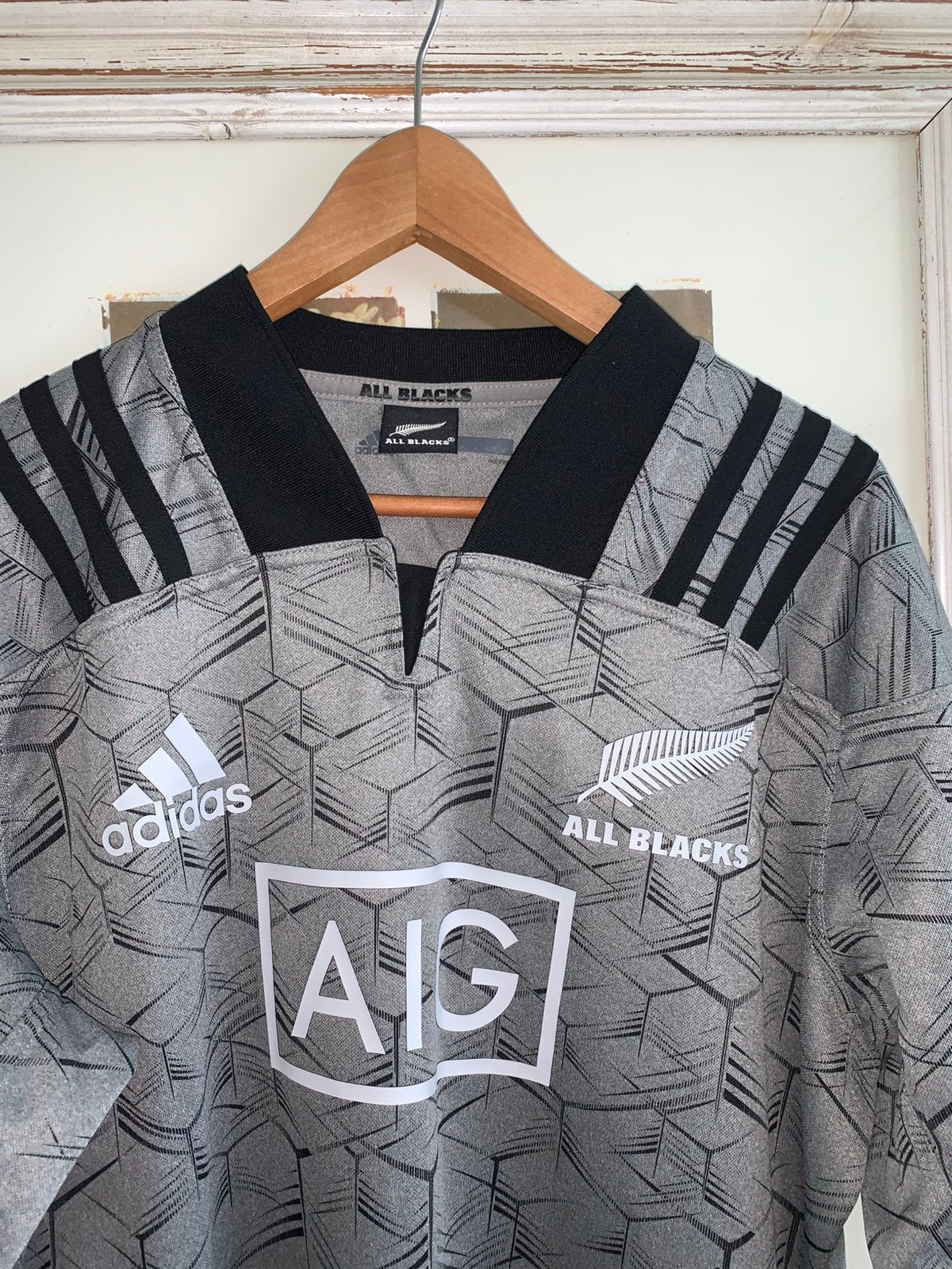 Adidas All Blacks Rugby Shirt Heren Maat XL nieuw, Ophalen of Verzenden, Zo goed als nieuw, Maat 52/54 (L), Grijs