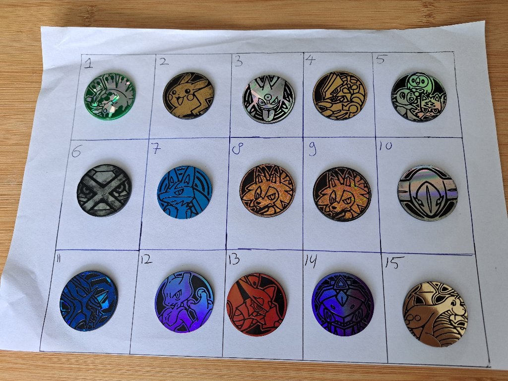Diverse Pokémon munten, Ophalen of Verzenden, Gebruikt, Overige typen