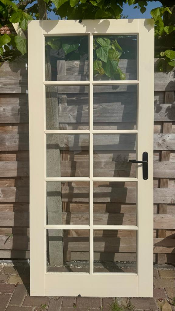Bruynzeel Binnendeur 8x Glas 93x210,5 cm, Doe-het-zelf en Verbouw, Deuren en Horren, Ophalen, Gebruikt, 80 tot 100 cm, Binnendeur