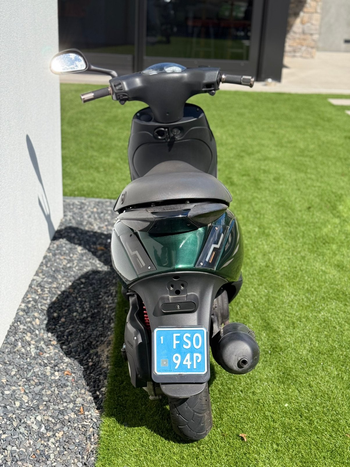 Piaggio zip  50cc 4t Scooter - Donkergroen, Ophalen, Gebruikt, Maximaal 45 km/u, Zip
