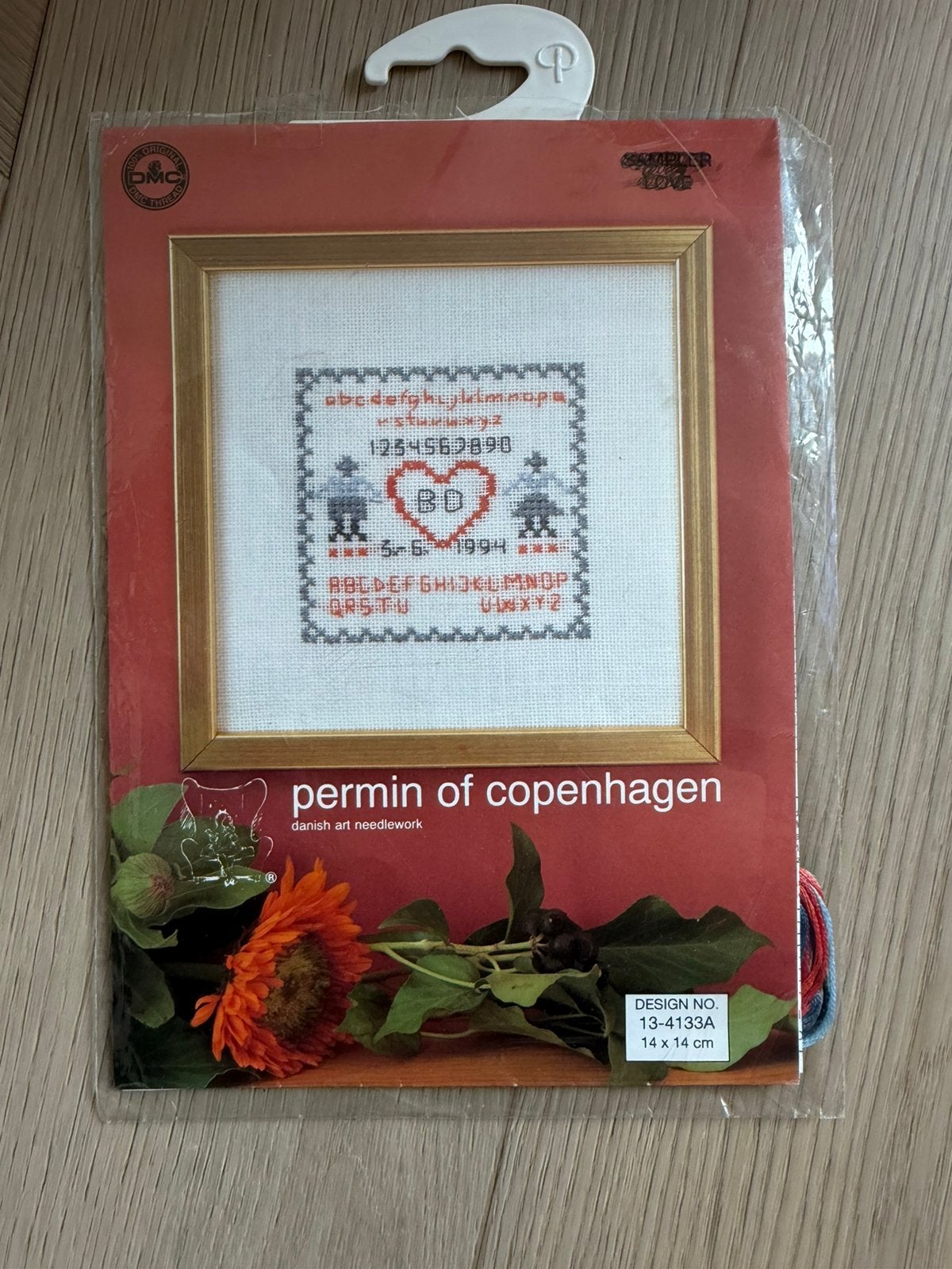 Permin of Copenhagen Borduurpakket - 14x14 cm, Ophalen of Verzenden, Nieuw, Handborduren, Borduurpakket