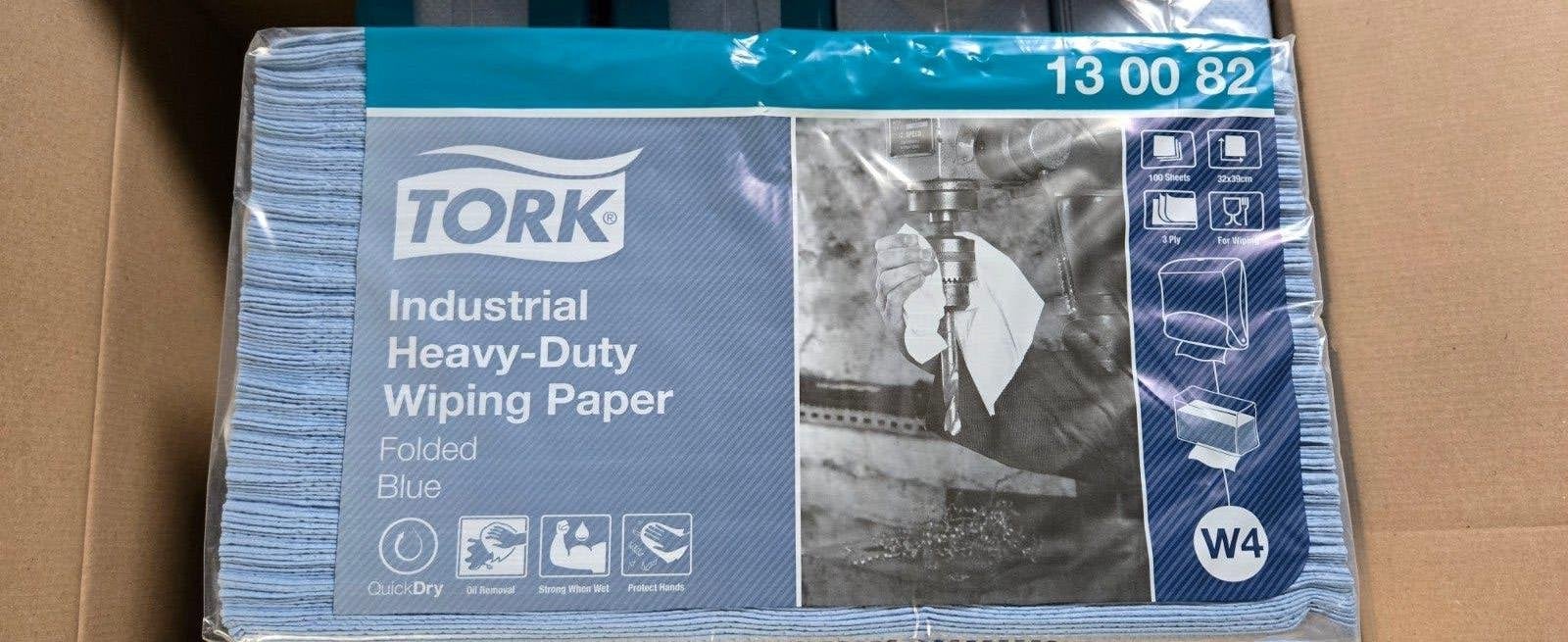 Tork Industrial Heavy-Duty Gevouwen Poetspapier Blauw W4, Ophalen of Verzenden, Overige typen