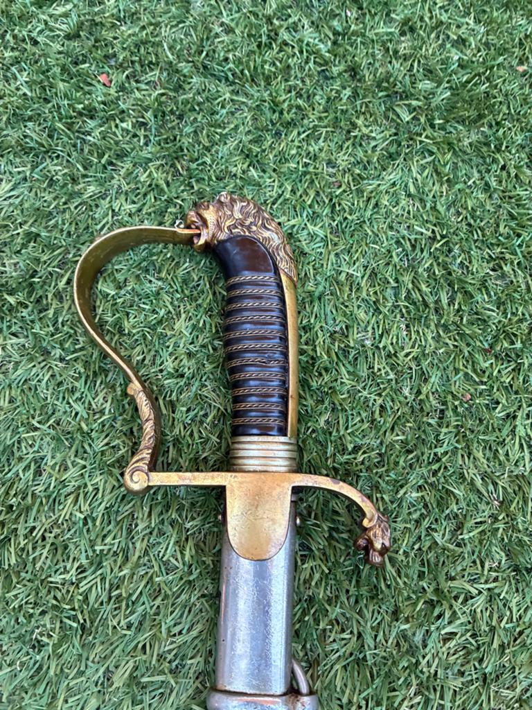 Wandelsabel M1912 Leeuwenkop - A' Hassing Amersfoort, Verzamelen, Ophalen of Verzenden, Landmacht, Nederland, Zwaard of Sabel