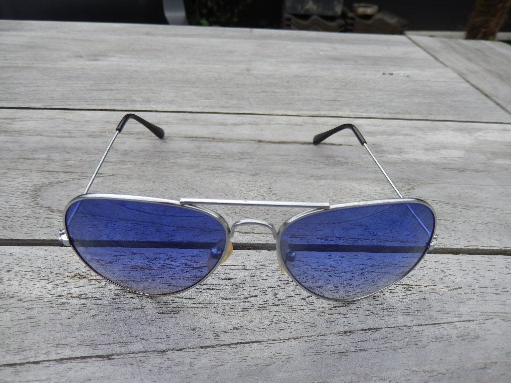 Modieuze zonnebril Blue Glasses, Overige merken, Zonnebril, Blauw, Ophalen of Verzenden