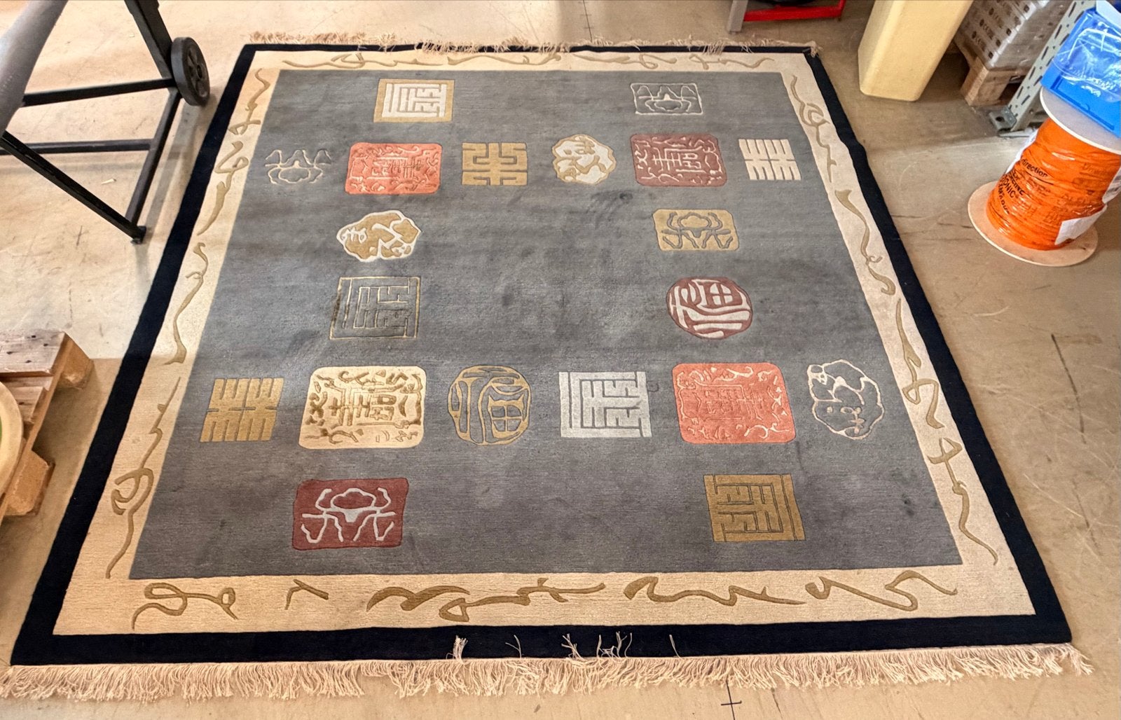 Handgeknoopt Nepalees tapijt - Arte Espina "East West", Ophalen, Vierkant, Zo goed als nieuw, 200 cm of meer