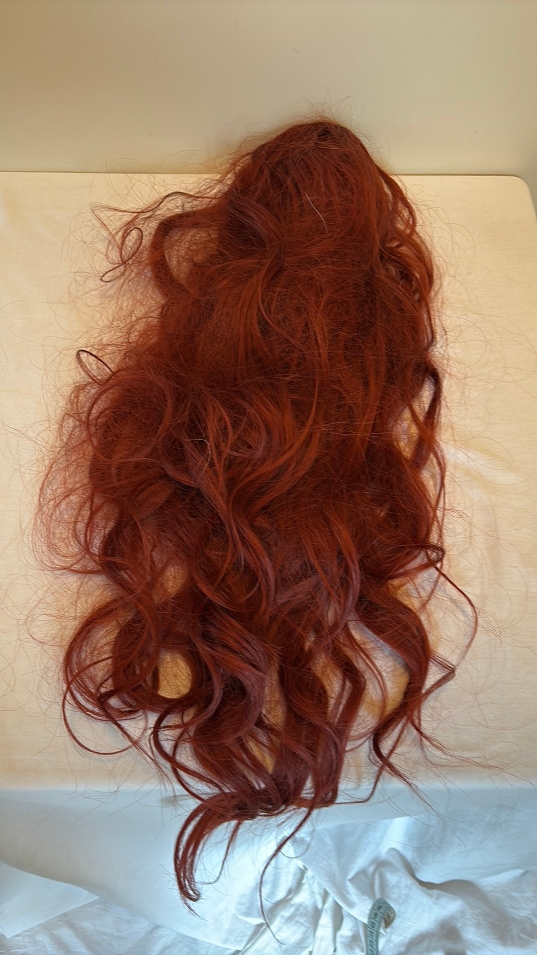 Rood bruin haarstuk 68 cm, Ophalen of Verzenden, Zo goed als nieuw, Pruik of Haarverlenging