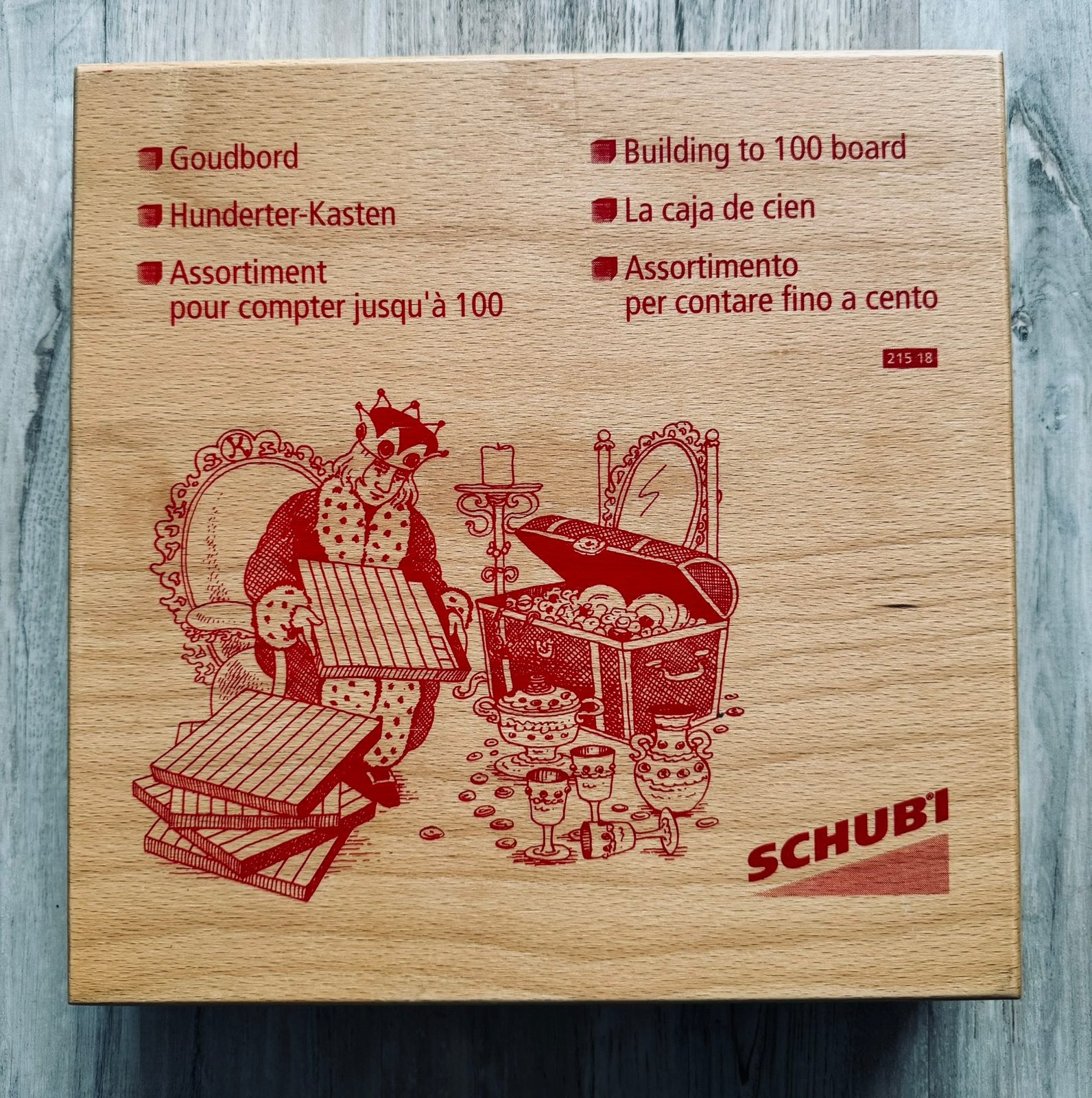 SCHUBI Goudbord / Hunderter-Kasten - Rekenen tot 100, Ophalen of Verzenden, Zo goed als nieuw, Rekenen