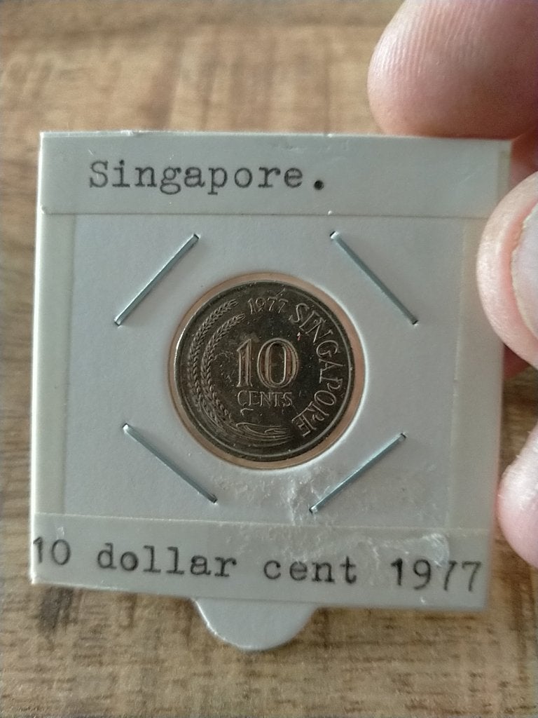 Singapore 10 Cent 1977, Verzenden, Zuidoost-Azië, Losse munt
