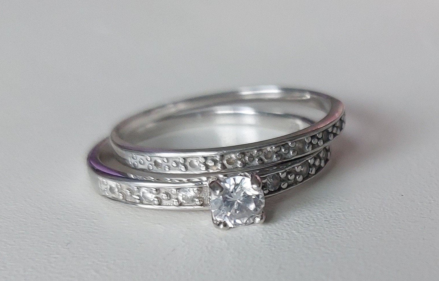 4 prachtige Lucardi ringen ECHT ZILVER, Ophalen of Verzenden, Zo goed als nieuw, Zilver, Dame