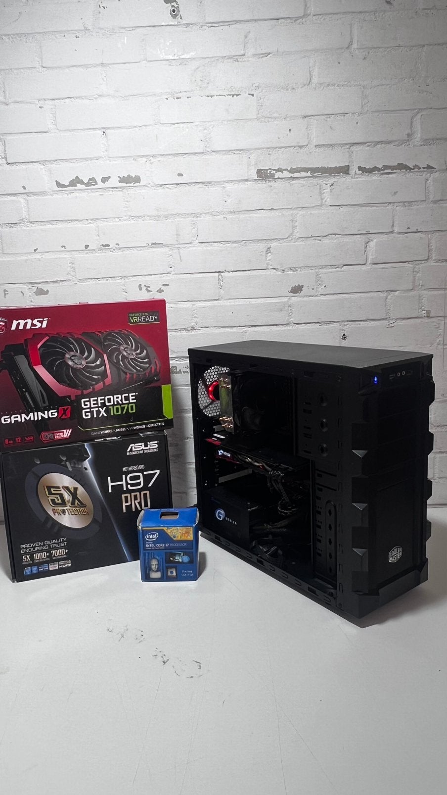 Fortnite Game PC i7-4770K GTX 1070 8G 16GB RAM 512GB SSD, ., Refurbished, SSD, Zelfbouw / Custom build