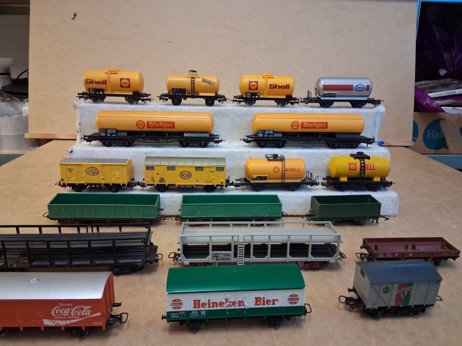 19 x lima en Jouef wagons .Lees de advertentie, Gebruikt, Gelijkstroom, Wagon, Ophalen of Verzenden