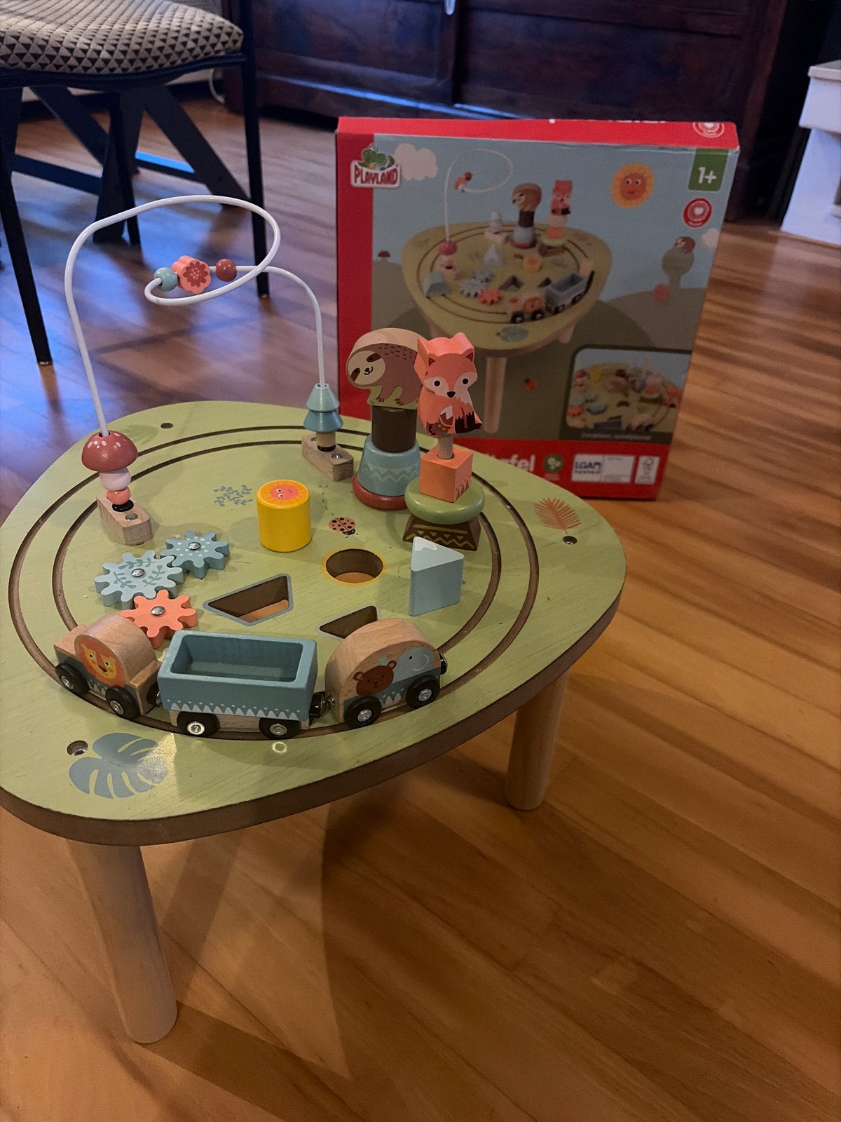 Playland Houten Speeltafel met kralenbaan en trein, Ophalen, Zo goed als nieuw, Jongen of Meisje