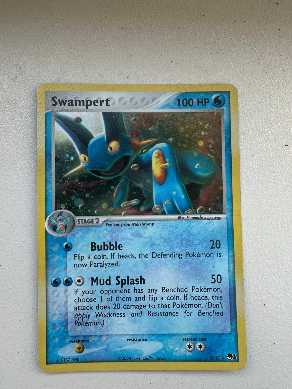 Swampert 5/12 Pop Series 5, Ophalen of Verzenden, Gebruikt, Losse kaart