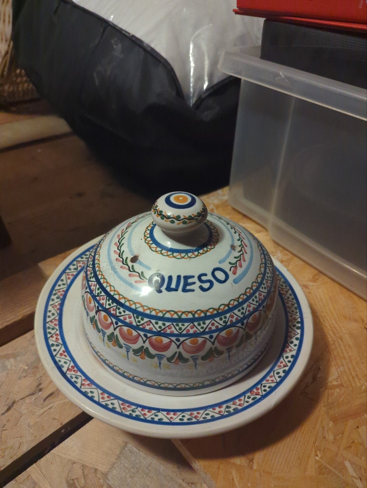 Spaans Kaasplateau - Handgeschilderd Keramiek, Huis en Inrichting, Keuken | Servies, Overige merken, Keramiek, Ophalen of Verzenden