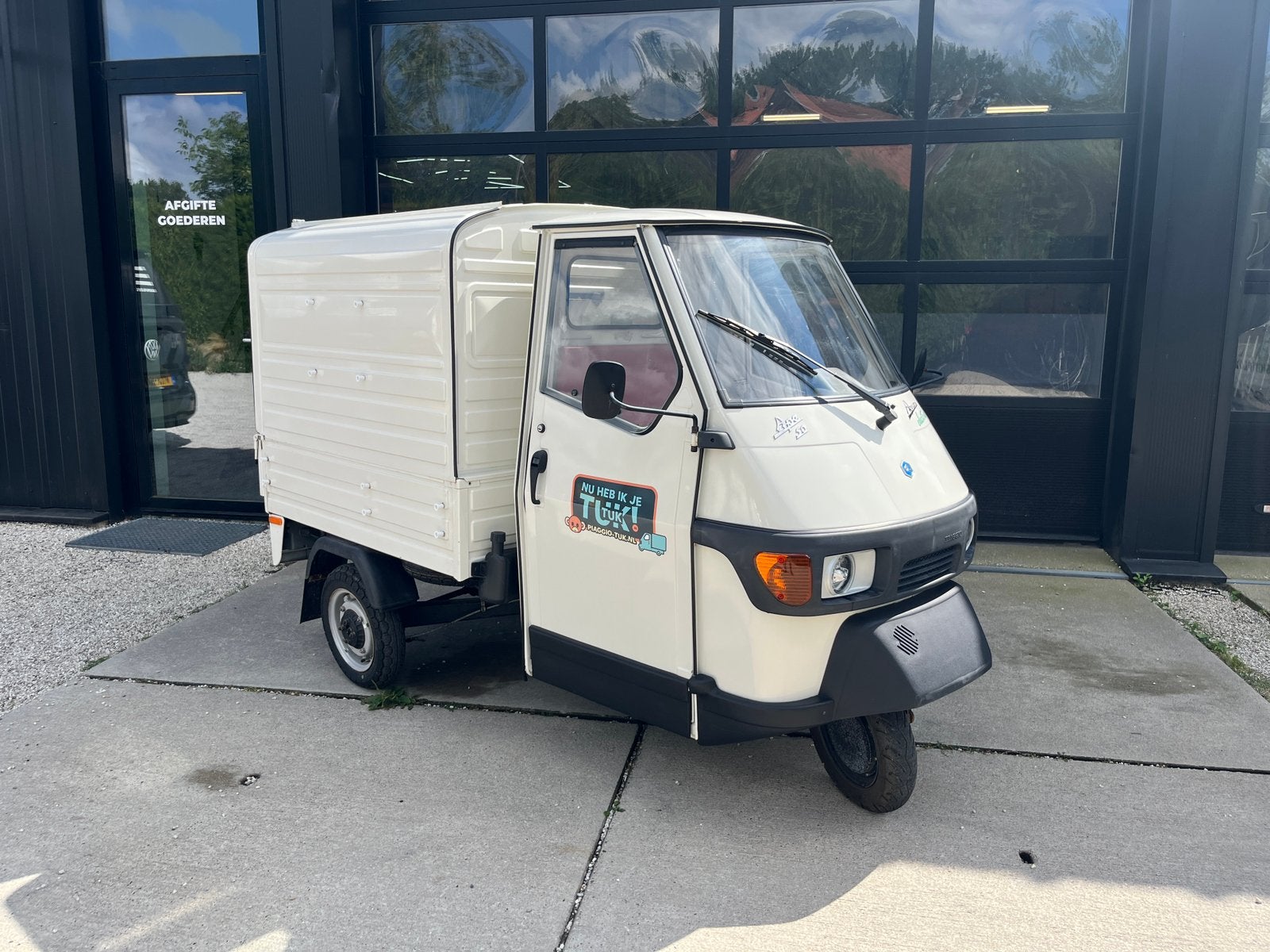 Piaggio Ape50 - elektrisch en benzine - incl verhuur website, Ophalen, Overige modellen, Maximaal 45 km/u, Zo goed als nieuw