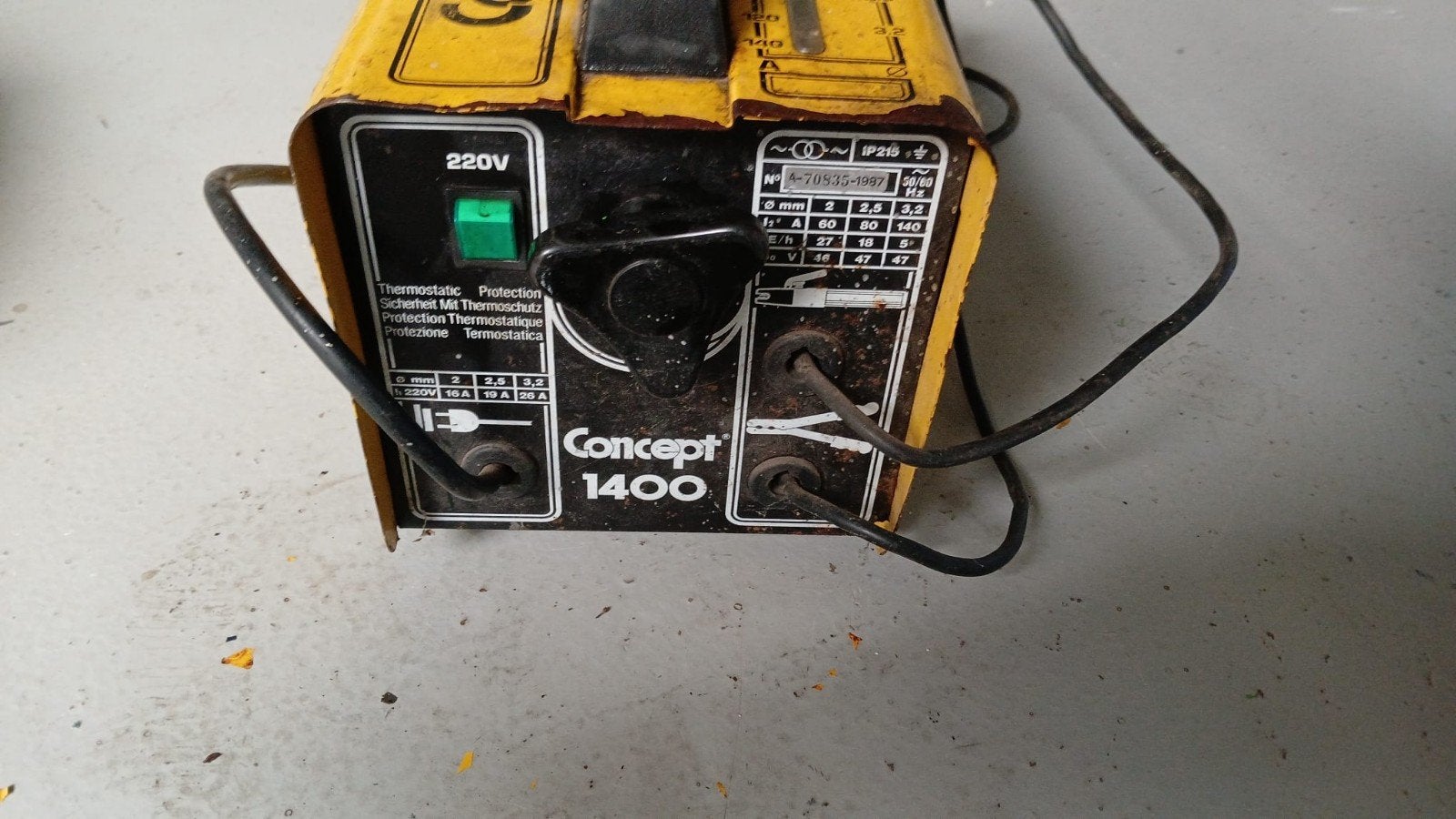Concept 1400 lasapparaat - Gebruikt, maar functioneel, Doe-het-zelf en Verbouw, Ophalen of Verzenden, Gebruikt, Minder dan 150 ampère