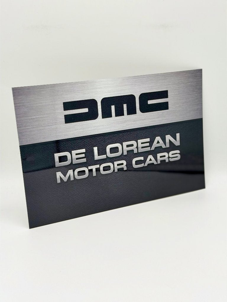 DeLorean motor cars bord | back to the future | 20x30, Ophalen of Verzenden, Nieuw, Reclamebord