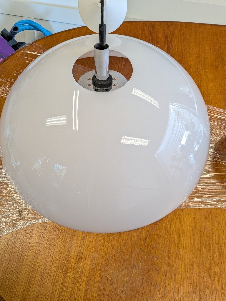Kunstof lamp wit, Ophalen