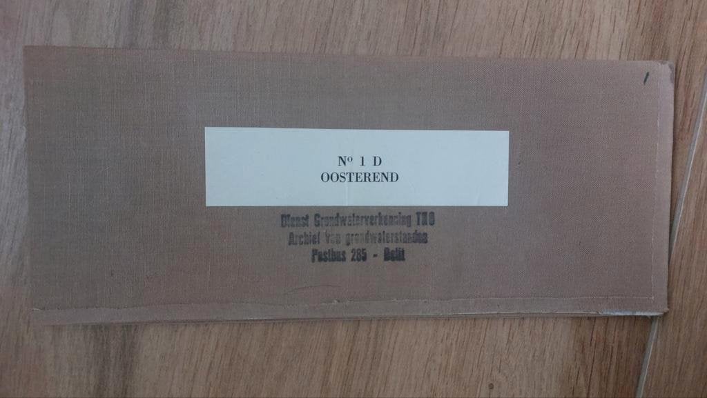 1D / Oosterend met Terschelling + Hoorn Stafkaart uit 1971, Ophalen of Verzenden, 1800 tot 2000, Landkaart, Zo goed als nieuw