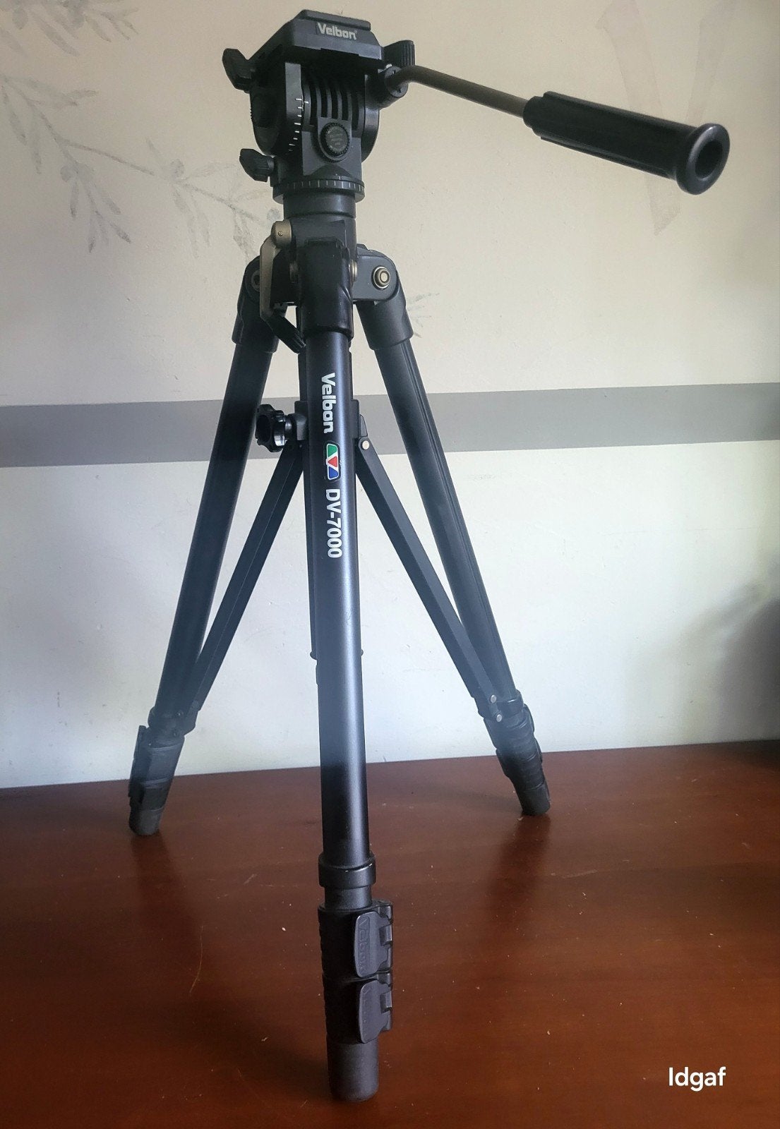 Velbon DV-7000 PRO statief met vloeistofkop, Gebruikt, Velbon, 150 tot 175 cm, Met handvat