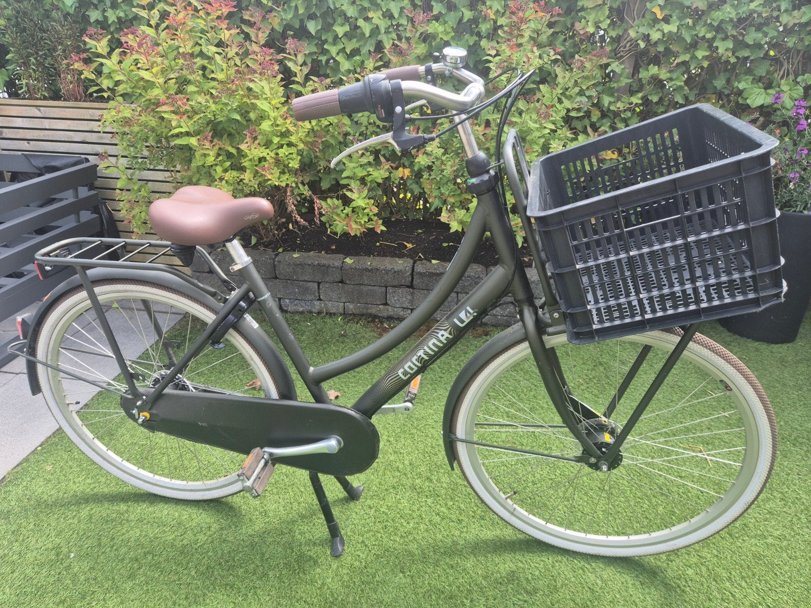 Cortina meisjesfiets met krat framehoogte 51cm, Ophalen of Verzenden, Zo goed als nieuw, Versnellingen