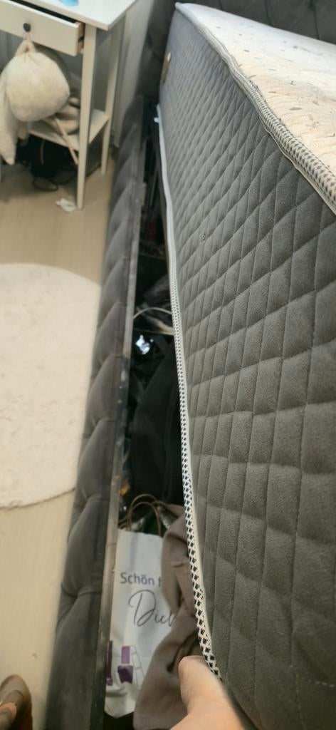 Boxspring, 100 cm, Eenpersoons, Ophalen of Verzenden, Zo goed als nieuw