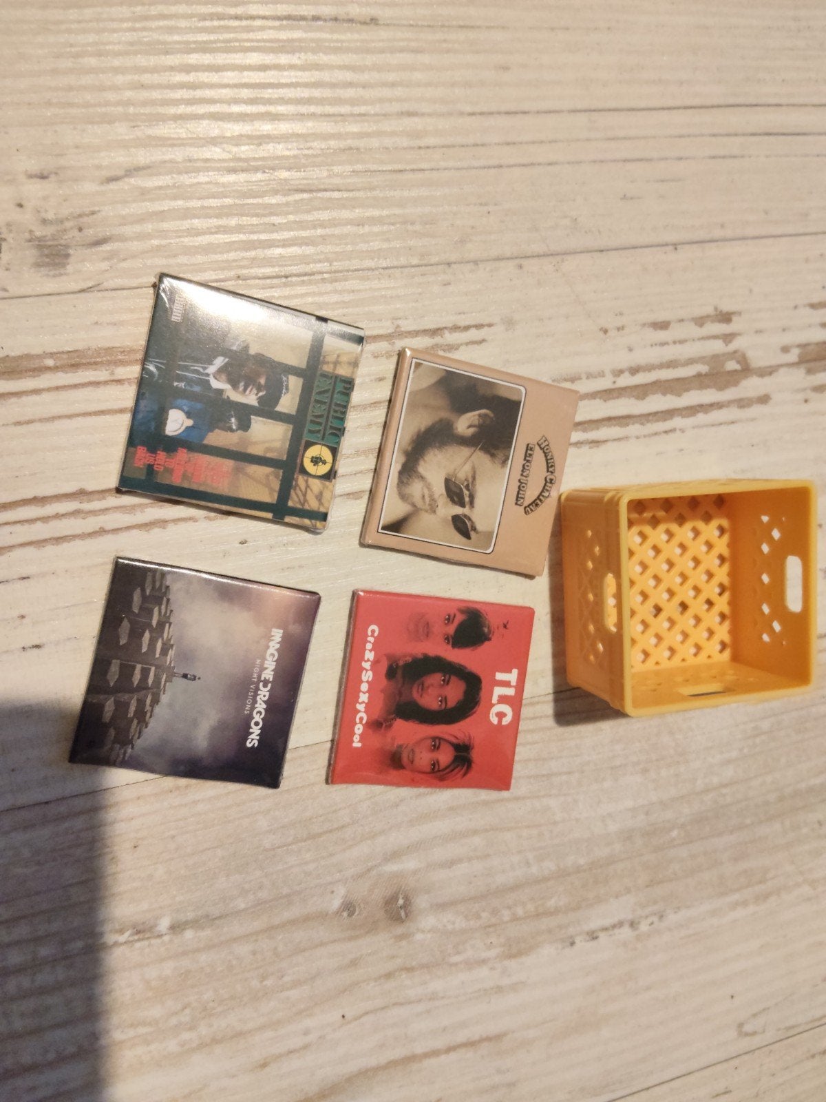 mini verse 4 x lp in plastic en gele krat, Ophalen of Verzenden