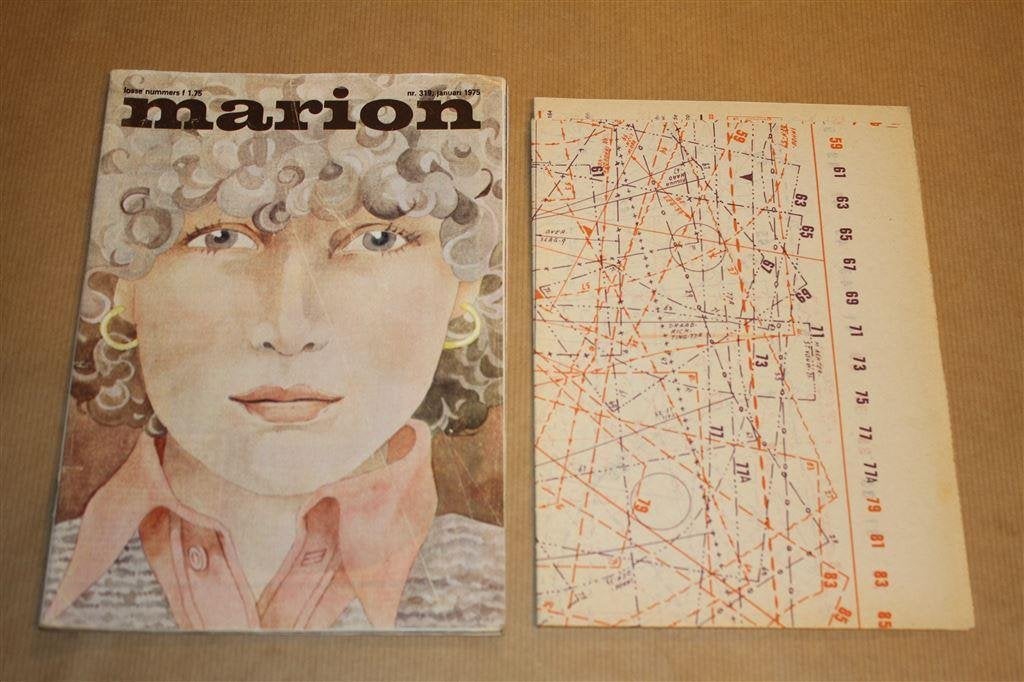 Marion - Januari 1975 - Vintage mag met kledingpatronen !!, Ophalen of Verzenden, Gelezen, Mode algemeen