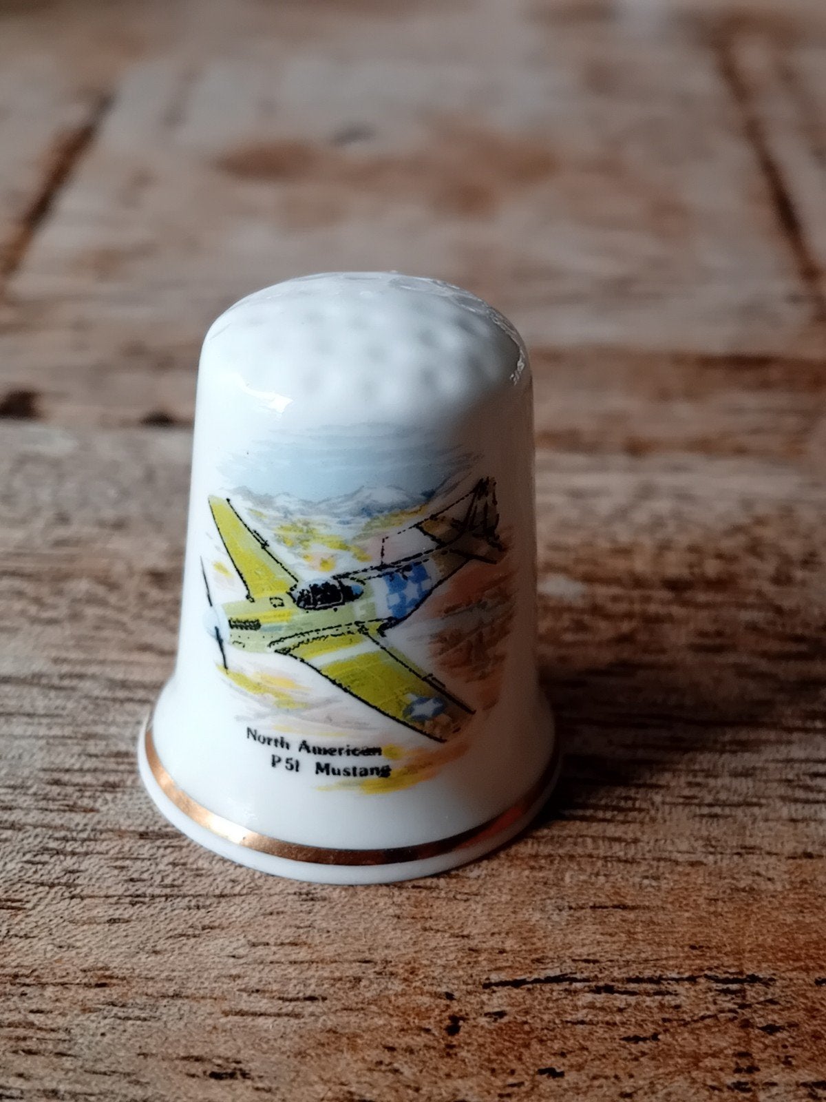 Vingerhoedjes verzamelen vliegtuig vingerhoedje, Ophalen of Verzenden, Zo goed als nieuw