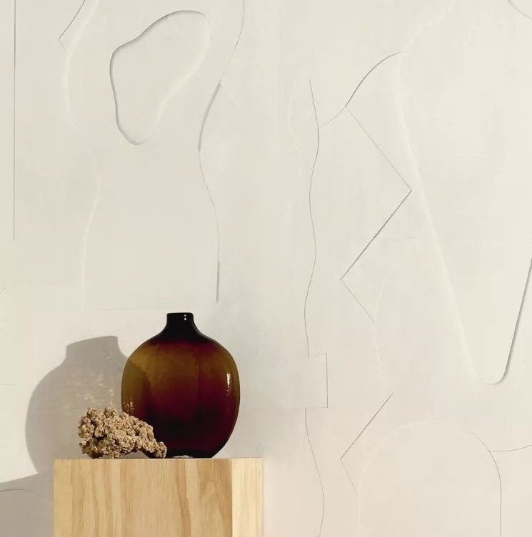 2 nieuwe rollen behang Astere Jeu D'Ombres wit, Arte, Elitis, Huis en Inrichting, Stoffering | Behang, Ophalen of Verzenden, Wit