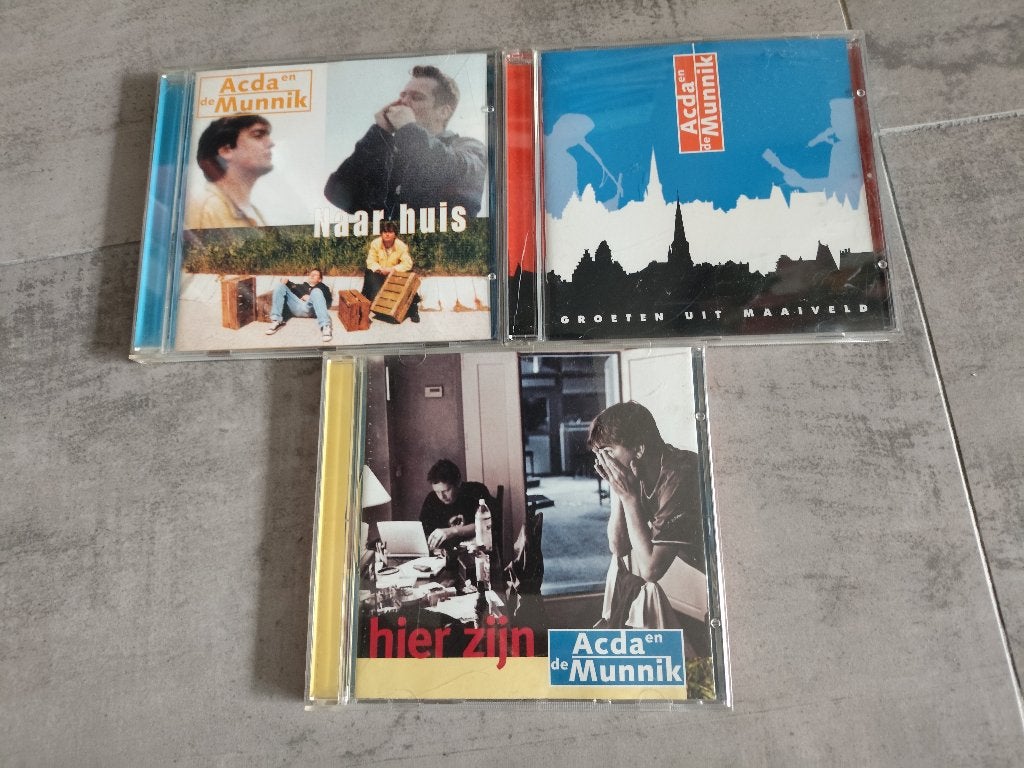 3 cd's van Acda en de Munnik, Ophalen of Verzenden, Zo goed als nieuw, Levenslied of Smartlap
