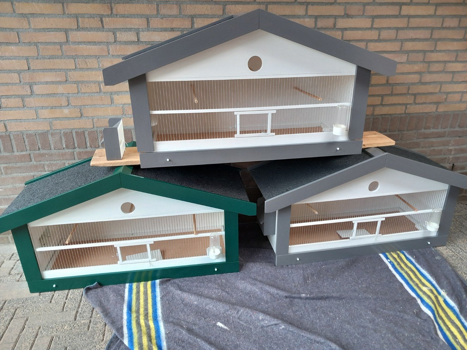 Vogelkooien grote wand kooi, Ophalen, Nieuw, Hout, Vogelkooi