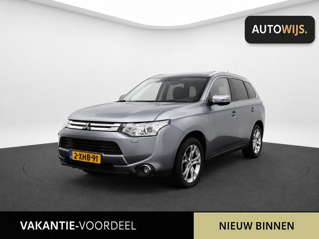 Mitsubishi Outlander 2.0 Instyle+|7-PERSOONS|AUT|LEDER|AUT|C, 15 km/l, Zwart, 4 cilinders, 150 pk