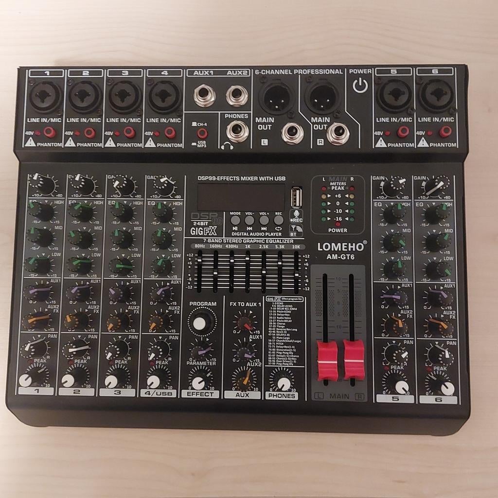 Audio Mixer, Muziek en Instrumenten, Mengpanelen, Ophalen of Verzenden, Zo goed als nieuw, 5 tot 10 kanalen, Microfooningang