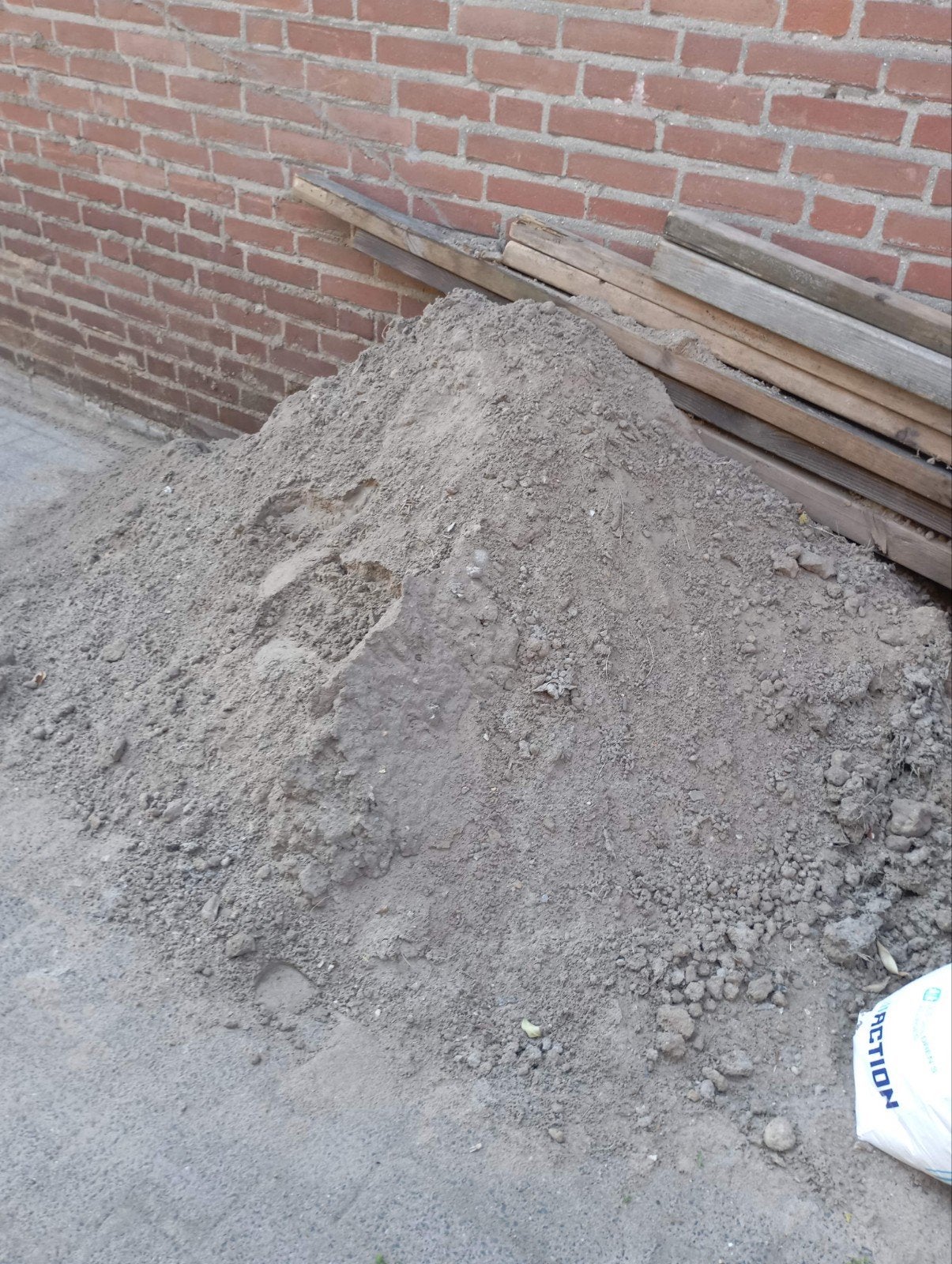 Zwart zand - Ophoogzand of Straatzand, Tuin en Terras, Zand, Ophalen, Gebruikt, Straatzand