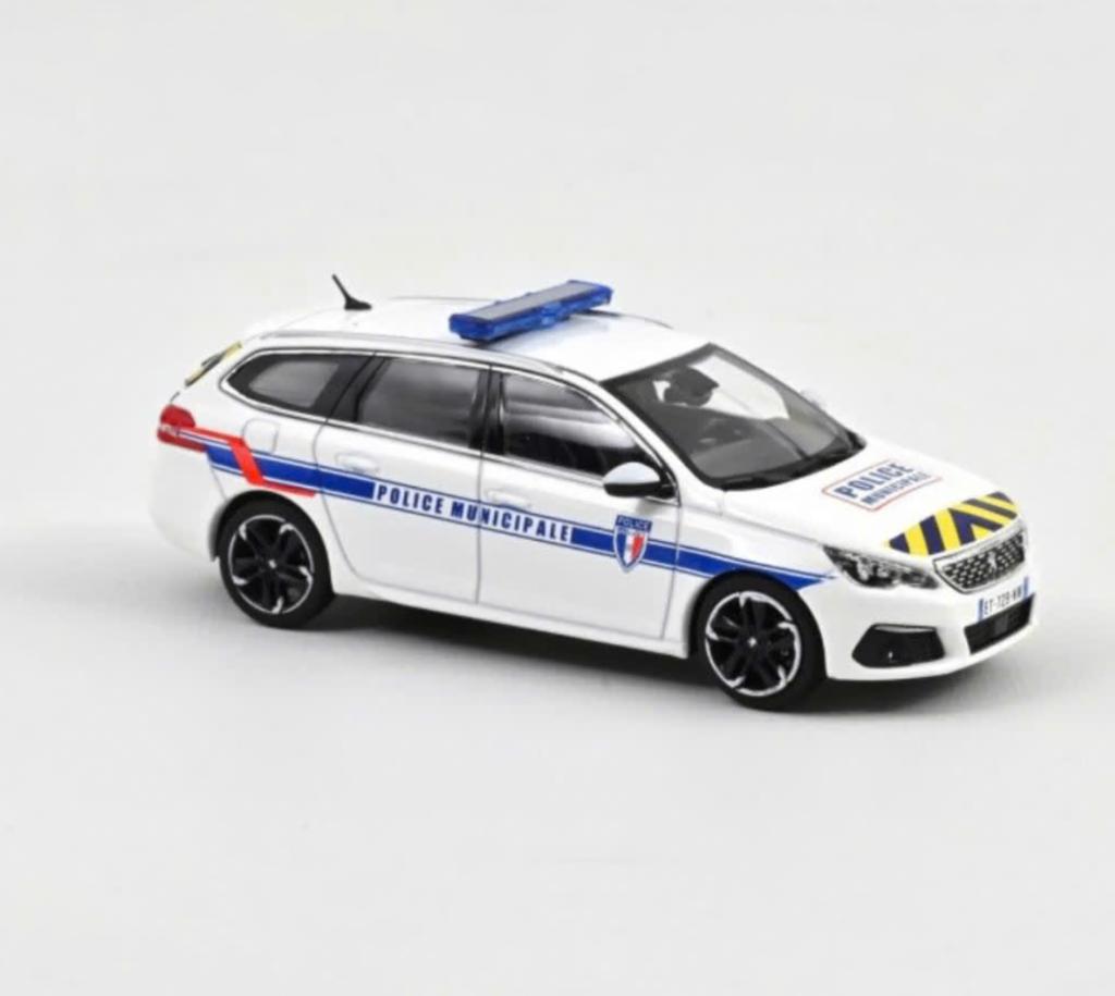 Peugeot 308 SW 2018 Police Municipale 1:43 NOREV ref. 473944